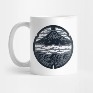 Mount Fuji Manhole Cover Art Alternative Color Mug